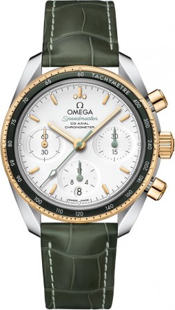 AAA Replica Omega Speedmaster 38mm Co-Axial Green Bezel Watches 324.23.38.50.02.001