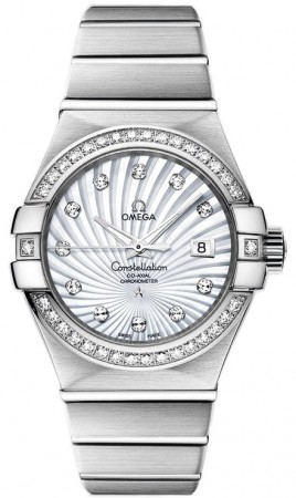 AAA Replica Omega Constellation Brushed Chronometer 31mm Ladies Watch 123.55.31.20.55.003