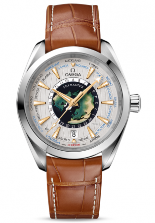 AAA Replica Omega Seamaster Aqua Terra 150M Master Chronometer Worldtimer Watch 220.93.43.22.99.001