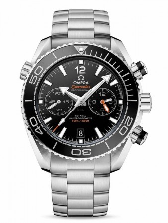 AAA Replica Omega Seamaster Planet Ocean 600M Steel Chronometer Chronograph Black Watch 215.30.46.51.01.001