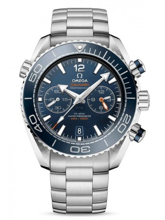 AAA Replica Omega Seamaster Planet Ocean 600M Chronograph Stainless Steel Blue Watch 215.30.46.51.03.001