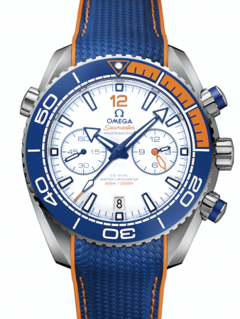 AAA Replica Omega Seamaster Planet Ocean Co-Axial Master Chronometer Chronograph "Michael Phelps" Edition Watch 215.32.46.51.04.001
