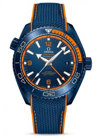AAA Replica Omega Seamaster Planet Ocean 600M Co-Axial Master Chronometer GMT Big Blue Watch 215.92.46.22.03.001
