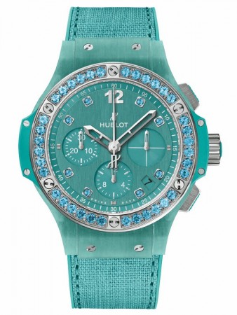 AAA Replica Hublot Big Bang Linen Turquoise Watch 341.XL.2770.NR.1237