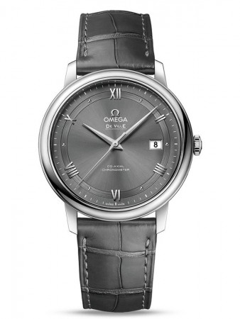AAA Replica Omega De Ville Prestige Co-Axial 39.5 mm Steel on Leather strap Watch 424.13.40.20.06.001