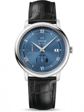 AAA Replica Omega De Ville Prestige Co-Axial Power Reserve 39.5 mm Blue Dial Watch 424.13.40.21.03.002