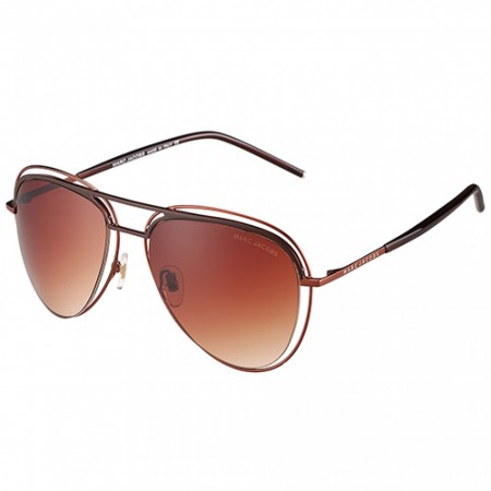 Marc Jacobs Aviator Double Bridge Brown Frame Sunglasses 308293