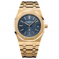 AAA Replica Audemars Piguet Royal Oak Extra-Thin Blue Dial Watch 15202BA.OO.1240BA.01