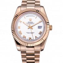 Rolex Day-Date White Dial Gold Bracelet  622546