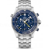 AAA Replica Omega Seamaster Diver 300m Co-Axial GMT Chronograph 44mm Mens Watch 212.30.44.52.03.001