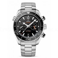 AAA Replica Omega Seamaster Planet Ocean 600M Steel Chronometer Chronograph Black Watch 215.30.46.51.01.001