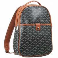 Goyard Chevron Black And Tan Backpack 18927368