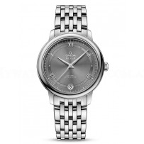 AAA Replica Omega De Ville Prestige Co-Axial 32.7 mm Steel Grey Dial Watch 424.10.33.20.06.001