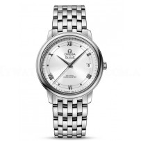 AAA Replica Omega De Ville Prestige Co-Axial 36.8 mm Steel White Dial Watch 424.10.37.20.04.001