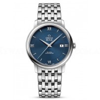 AAA Replica Omega De Ville Prestige Co-Axial 39.5 mm Steel Blue Dial Watch 424.10.40.20.03.001