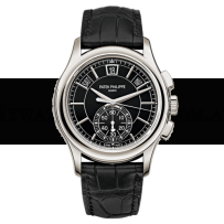 AAA Replica Patek Philippe Annual Calendar Chronograph Black Watch 5905P-010