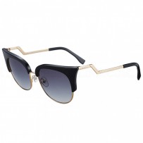 Fendi Edged Black Frame Zig Zag Temples Sunglasses 308400