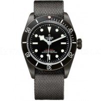 AAA Replica Tudor Heritage Black Bay Dark 41 mm PVD Steel Case Fabric Bracelet Watch 79230DK-02