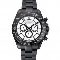 Rolex Cosmograph Daytona White And Black Dial Black Stainless Steel Case And Bracelet  1454249