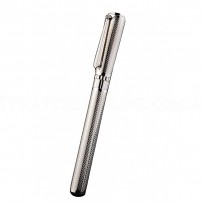MontBlanc Silver Cutwork Ballpoint Pen With MB Engraved Cap 98056
