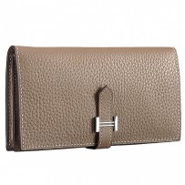 Hermes Bearn Wallet Etoupe Grey 608077
