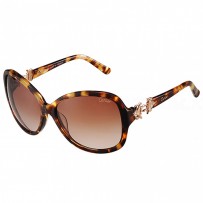 Cartier Golden Finish Logo Detail Light Tortoiseshell Frame Sunglasses 308271
