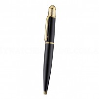 Cartier Gold Rimmed Black Ballpoint Pen  622759