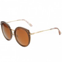 Miu Miu Noir Brown Round Frames Sunglasses 308441