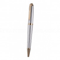 Rolex Rose Gold Rimmed Silver Ballpoint Pen  622803