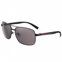 Prada Square Linea Rossa Logo Black Frame Sunglasses 308218