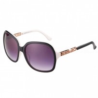 Hermes Large Oversized White Frame Sunglasses with Metallic Logo 308105