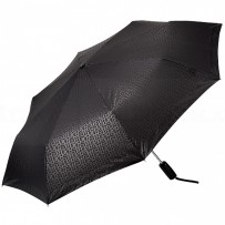 Calvin Klein Logo Printed Black Umbrella