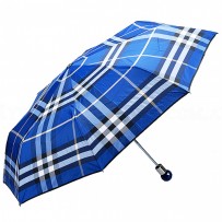 Burberry Blue Check Folding Umbrella