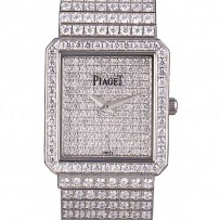 Piaget Swiss Limelight Diamonds Encrusted Stainless Steel Watch 80295