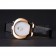 Omega Ladies Watch White Dial Gold Case Black Leather Strap  622820