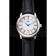 Omega De Ville Prestige Small Seconds White Dial Blue Numerals Stainless Steel Case Black Leather Strap