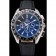 Omega Seamaster Aqua Terra Chrono GMT Black Dial Black Leather Bracelet  622535