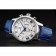 Omega DeVille Silver Bezel with White Dial and Blue Leather Strap  621568