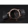 Omega DeVille Prestige Small Seconds Black Dial Gold Case Black Leather Bracelet  622602