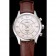 Omega DeVille Silver Bezel with White Dial and Brown Leather Strap  621566