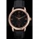 Omega DeVille Prestige Small Seconds Black Dial Gold Case Black Leather Bracelet  622602