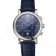 Omega Seamaster Vintage Chronograph Blue Dial Stainless Steel Case Blue Leather Strap