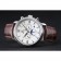 Omega De Ville Moonphase White Dial Silver Case Brown Leather Bracelet  1454226
