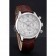 Omega DeVille Silver Bezel with White Dial and Brown Leather Strap  621566