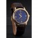 Omega DeVille Prestige Small Seconds Blue Dial Gold Case Brown Leather Bracelet  622601