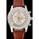 Breitling Navitimer World White Dial Brown Leather Bracelet  622514