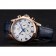Omega Chronograph White Dial Rose Gold Case Blue Leather Strap