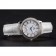 Omega De Ville Prestige Small Seconds White Dial Diamond Bezel Stainless Steel Case White Leather Strap